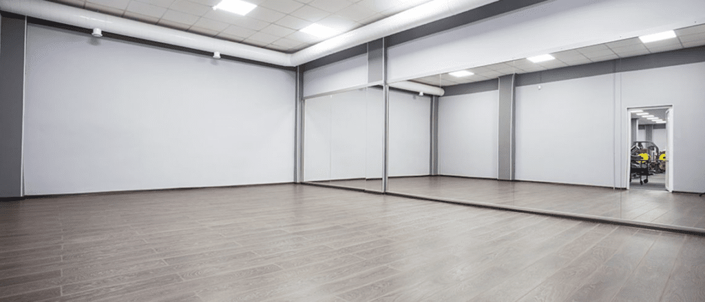 Mirrored space to learn dances