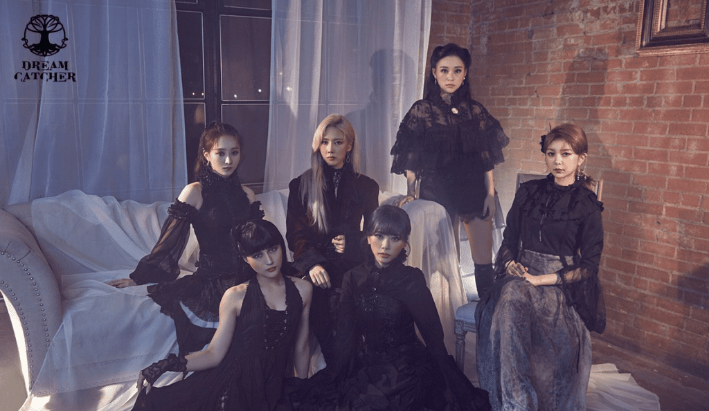 Kpop girl group Dreamcatcher showing a dark concept for Scream