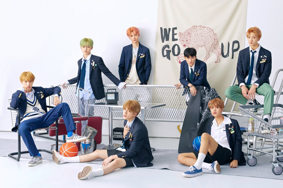 Kpop boy group NCT Dream WE GO UP with a teen concept