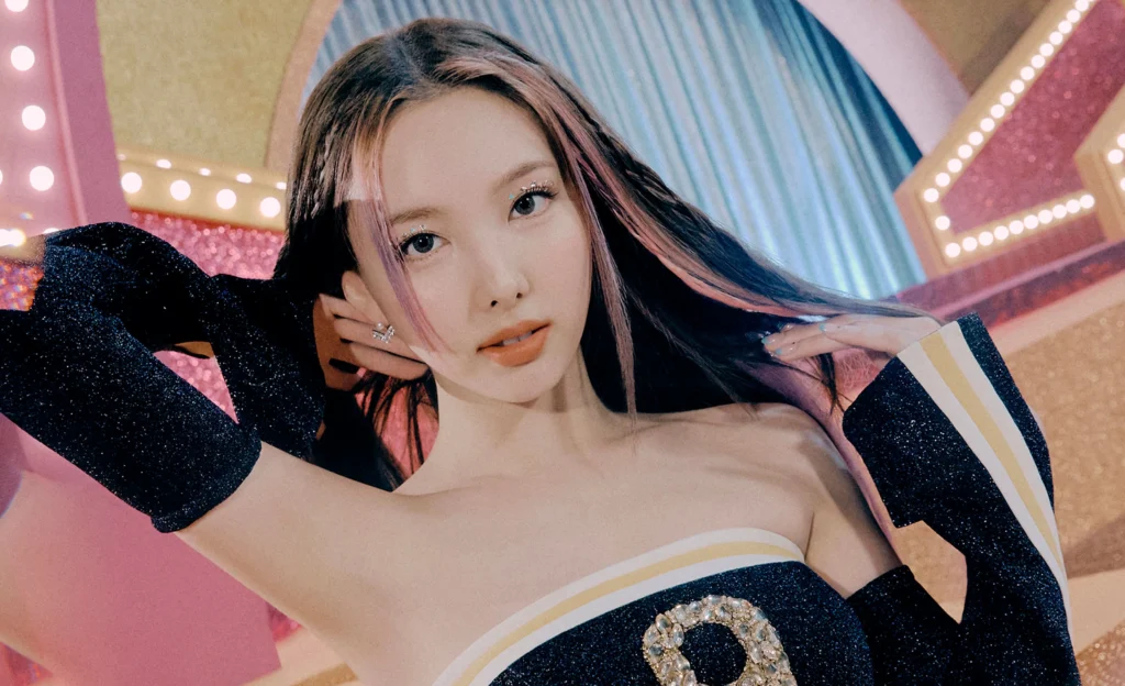 Nayeon in a photoshoot for The Feels music video