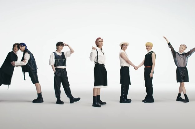 BTS spelling out their fandom name ARMY