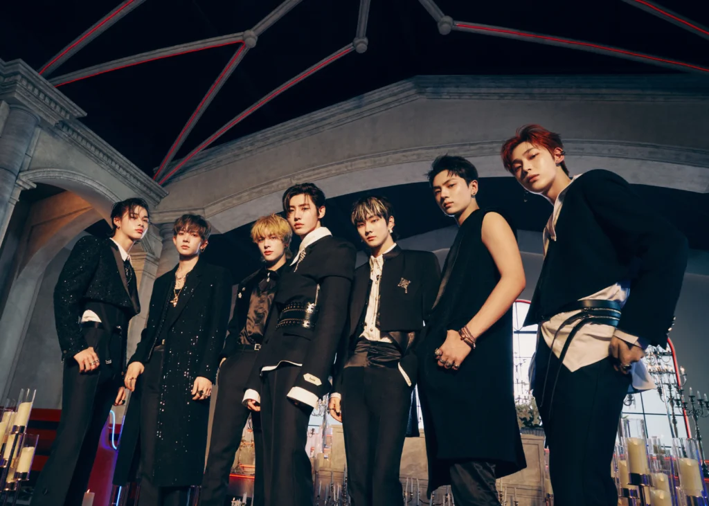 Kpop Boy Group Enhypen in concept photos for Dark Blood
