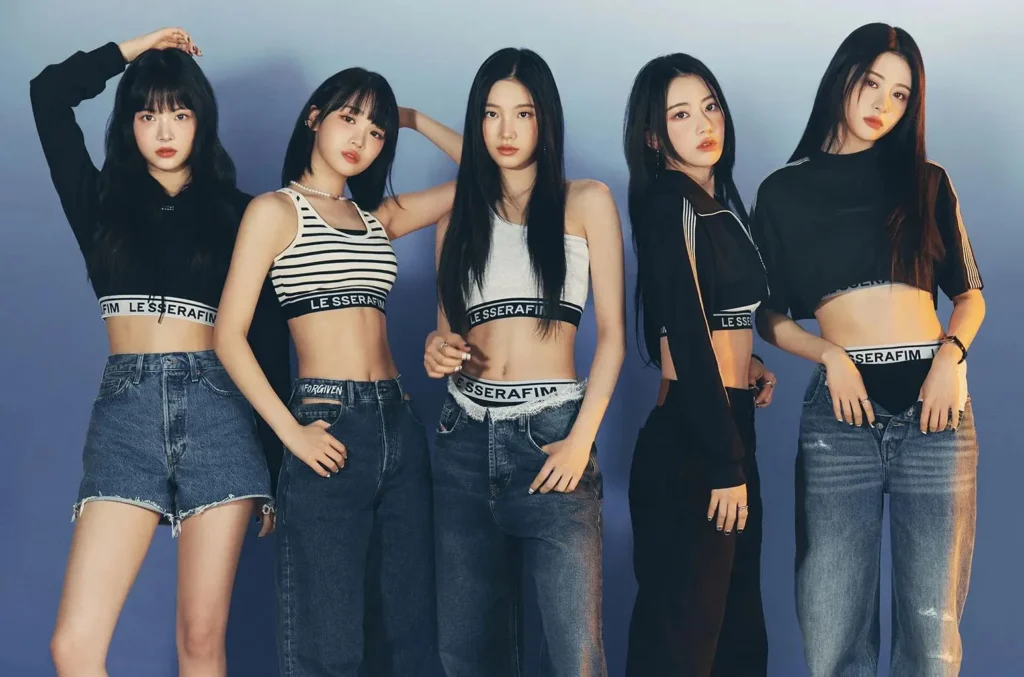 Girl Group LE SSERAFIM in concept photos for Unforgiven