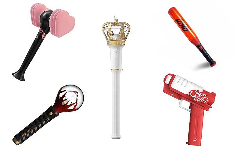 Variety of Kpop lightsticks